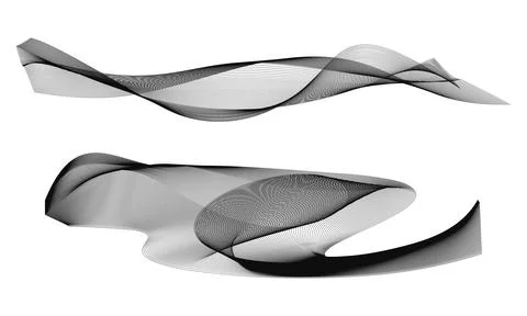 Abstract wave element for design. Digital frequency track equalizer. Styliz.. Stock-Illustration