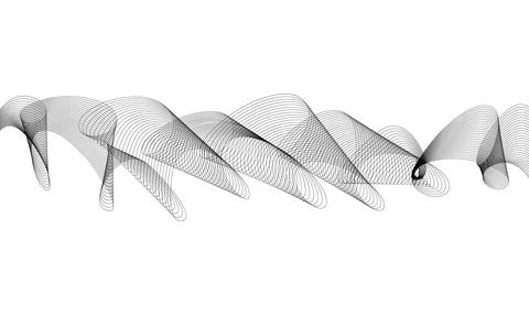 Abstract wave element for design. Digital frequency track equalizer. Styliz.. Stock Illustration