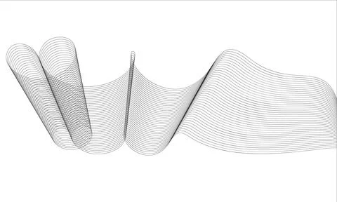 Abstract wave element for design. Digital frequency track equalizer. Styliz.. Stock Illustration