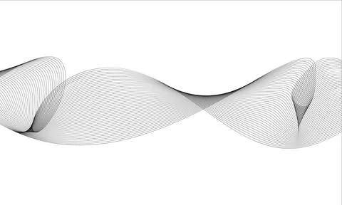 Abstract wave element for design. Digital frequency track equalizer. Styliz.. Stock Illustration
