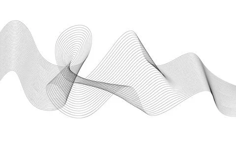 Abstract wave element for design. Digital frequency track equalizer. Styliz.. Stock Illustration
