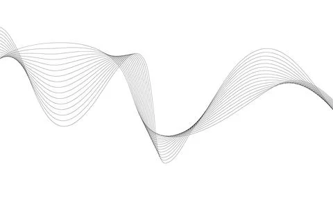 Abstract wave element for design. Digital frequency track equalizer. Styliz.. Stock Illustration