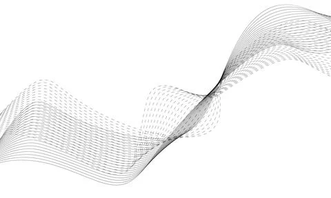 Abstract wave element for design. Digital frequency track equalizer. Styliz.. Stock Illustration