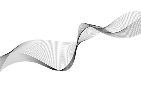 Abstract wave element for design. Digital frequency track equalizer. Styliz.. Stock Illustration