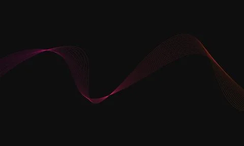 Abstract wave element for design. Digital frequency track equalizer. Stylized Stock Illustration