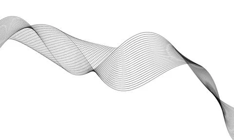 Abstract wave element for design. Digital frequency track equalizer. Stylized Illustrazione stock