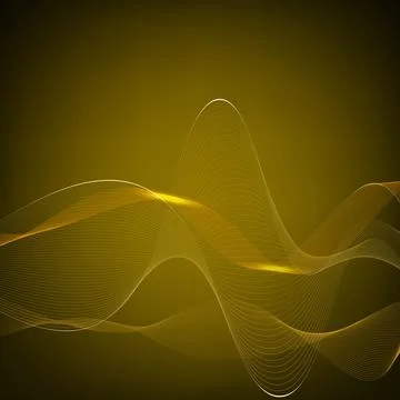 Abstract wave element for design. Digital frequency track equalizer. Stylized Stock Illustration