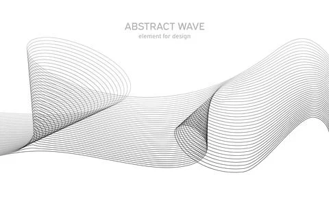 Abstract wave element for design. Digital frequency track equalizer. Styliz.. Illustrazione stock
