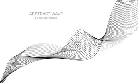 Abstract wave element for design. Digital frequency track equalizer. Styliz.. Stock Illustration