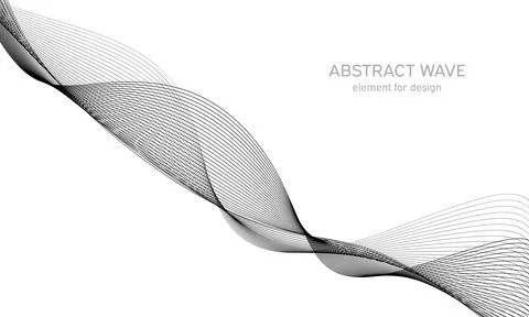 Abstract wave element for design. Digital frequency track equalizer. Styliz.. Stock Illustration