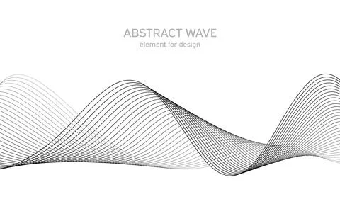 Abstract wave element for design. Digital frequency track equalizer. Stylized Stock Illustration