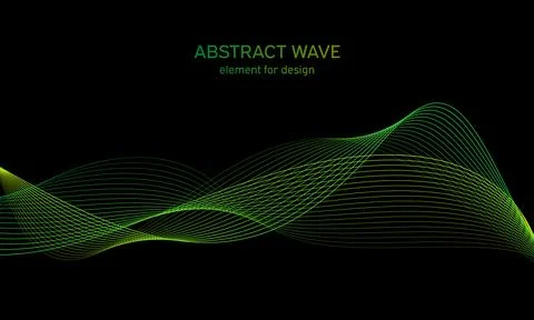 Abstract wave element for design. Digital frequency track equalizer. Stylized Stock Illustration