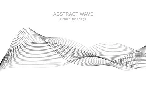 Abstract wave element for design. Digital frequency track equalizer. Stylized Illustrazione stock