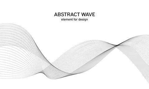 Abstract wave element for design. Digital frequency track equalizer. Stylized Illustrazione stock