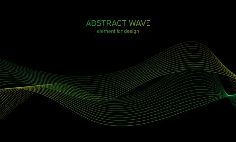 Abstract wave element for design. Digital frequency track equalizer. Stylized Stock Illustration