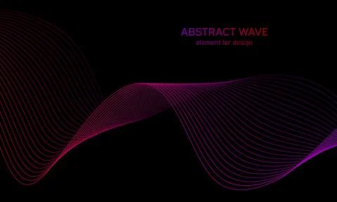 Abstract wave element for design. Digital frequency track equalizer. Stylized Illustrazione stock