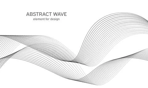 Abstract wave element for design. Digital frequency track equalizer. Stylized Illustrazione stock