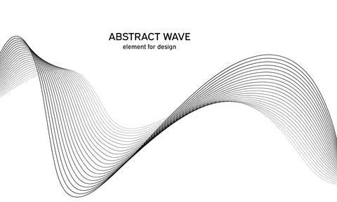 Abstract wave element for design. Digital frequency track equalizer. Stylized Illustration