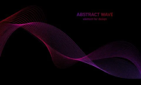 Abstract wave element for design. Digital frequency track equalizer. Stylized Stock Illustration