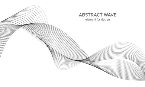 Abstract wave element for design. Digital frequency track equalizer. Stylized Stock Illustration