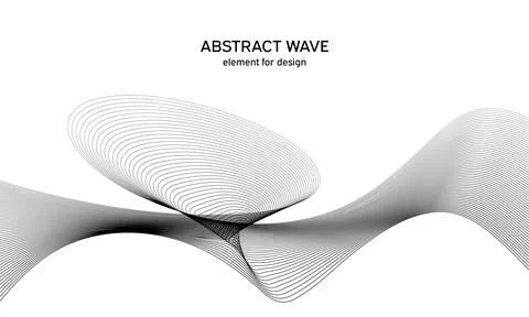 Abstract wave element for design. Digital frequency track equalizer. Stylized Stock Illustration