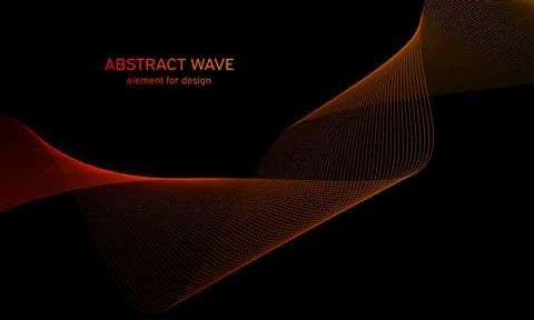 Abstract wave element for design. Digital frequency track equalizer. Stylized Stock Illustration