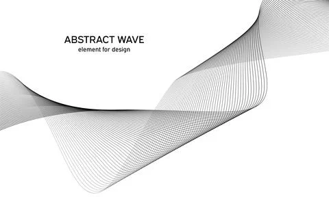 Abstract wave element for design. Digital frequency track equalizer. Styliz.. Stock Illustration