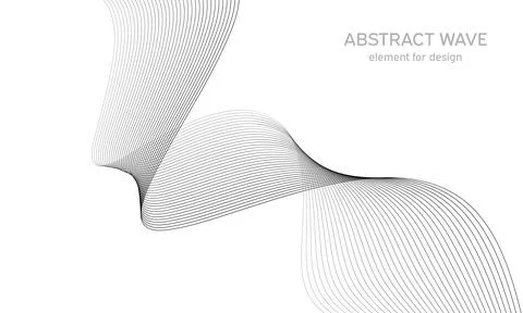 Abstract wave element for design. Digital frequency track equalizer. Stylized Stock Illustration