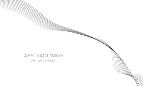 Abstract wave element for design. Digital frequency track equalizer. Stylized Illustrazione stock