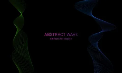Abstract wave element for design. Digital frequency track equalizer. Stylized Stock-Illustration