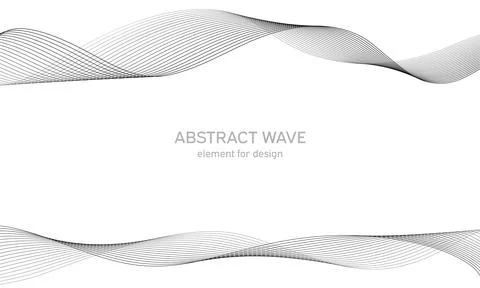 Abstract wave element for design. Digital frequency track equalizer. Stylized Stock Illustration