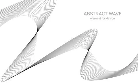 Abstract wave element for design. Digital frequency track equalizer. Stylized Stock Illustration