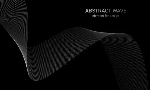 Abstract wave element for design. Digital frequency track equalizer. Stylized Stock Illustration