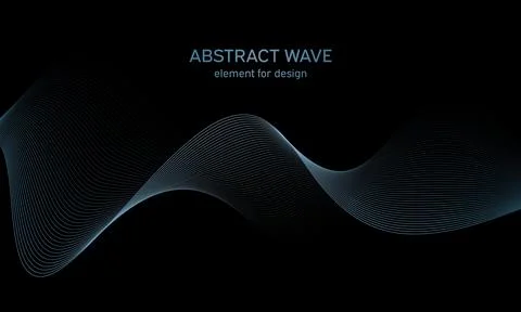 Abstract wave element for design. Digital frequency track equalizer. Stylized Illustrazione stock
