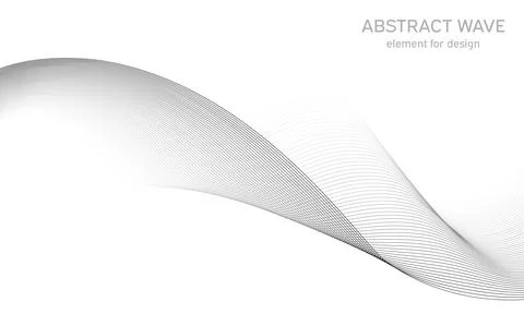 Abstract wave element for design. Digital frequency track equalizer. Stylized Stock Illustration