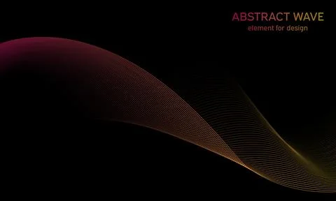 Abstract wave element for design. Digital frequency track equalizer. Stylized Stock Illustration