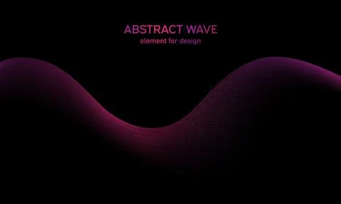 Abstract wave element for design. Digital frequency track equalizer. Stylized Stock Illustration
