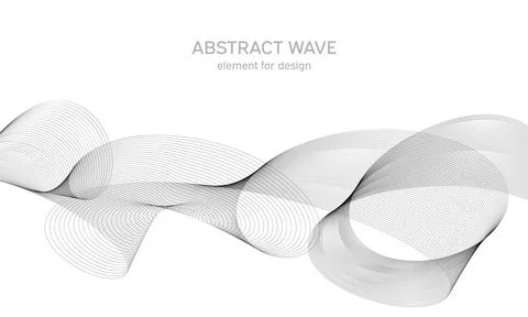 Abstract wave element for design. Digital frequency track equalizer. Stylized Illustrazione stock