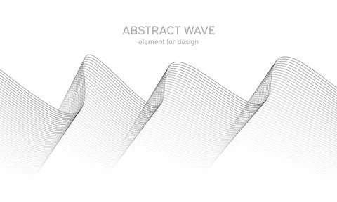 Abstract wave element for design. Digital frequency track equalizer. Stylized Illustrazione stock