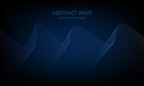 Abstract wave element for design. Digital frequency track equalizer. Stylized Stock Illustration