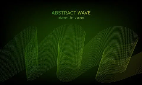 Abstract wave element for design. Digital frequency track equalizer. Stylized Stock Illustration