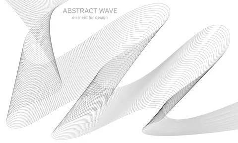 Abstract wave element for design. Digital frequency track equalizer. Stylized Stock Illustration