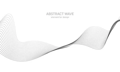 Abstract wave element for design. Digital frequency track equalizer. Stylized Stock Illustration