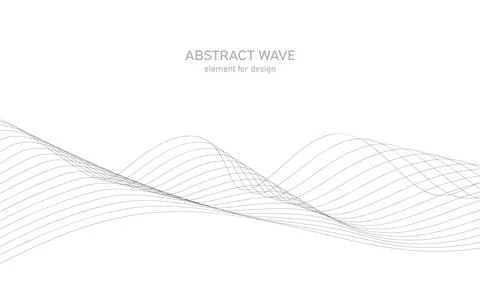 Abstract wave element for design. Digital frequency track equalizer. Stylized Stock Illustration