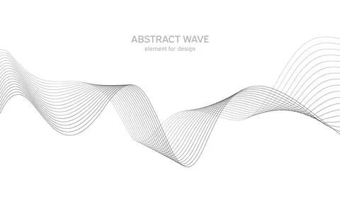 Abstract wave element for design. Digital frequency track equalizer. Stylized Stock Illustration