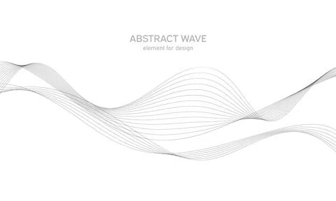 Abstract wave element for design. Digital frequency track equalizer. Stylized Ilustración de archivo