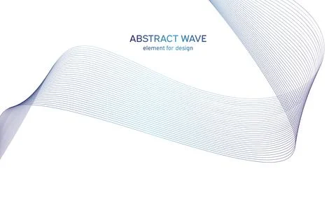 Abstract wave element for design. Digital frequency track equalizer. Stylized Stock Illustration