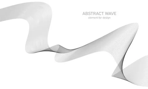 Abstract wave element for design. Digital frequency track equalizer. Stylized Stock Illustration
