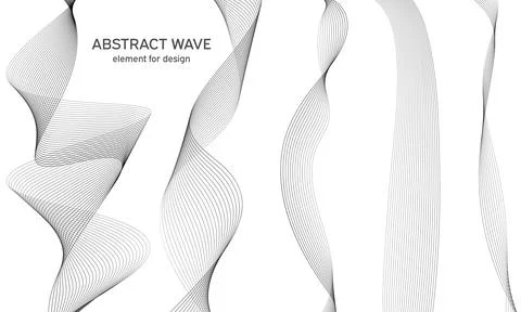 Abstract wave element for design. Digital frequency track equalizer. Styliz.. Stock Illustration