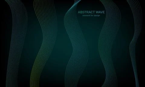 Abstract wave element for design. Digital frequency track equalizer. Styliz.. Stock Illustration